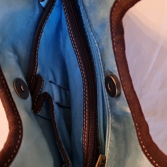 SAX Paisley handbag, gently Used, brown and cream colors. - Picture 3 of 7